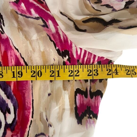 Chicos Womens Paisley Boho Tunic Top Size XL Peasant Flowy Loose Travel Vacation - Picture 6 of 8